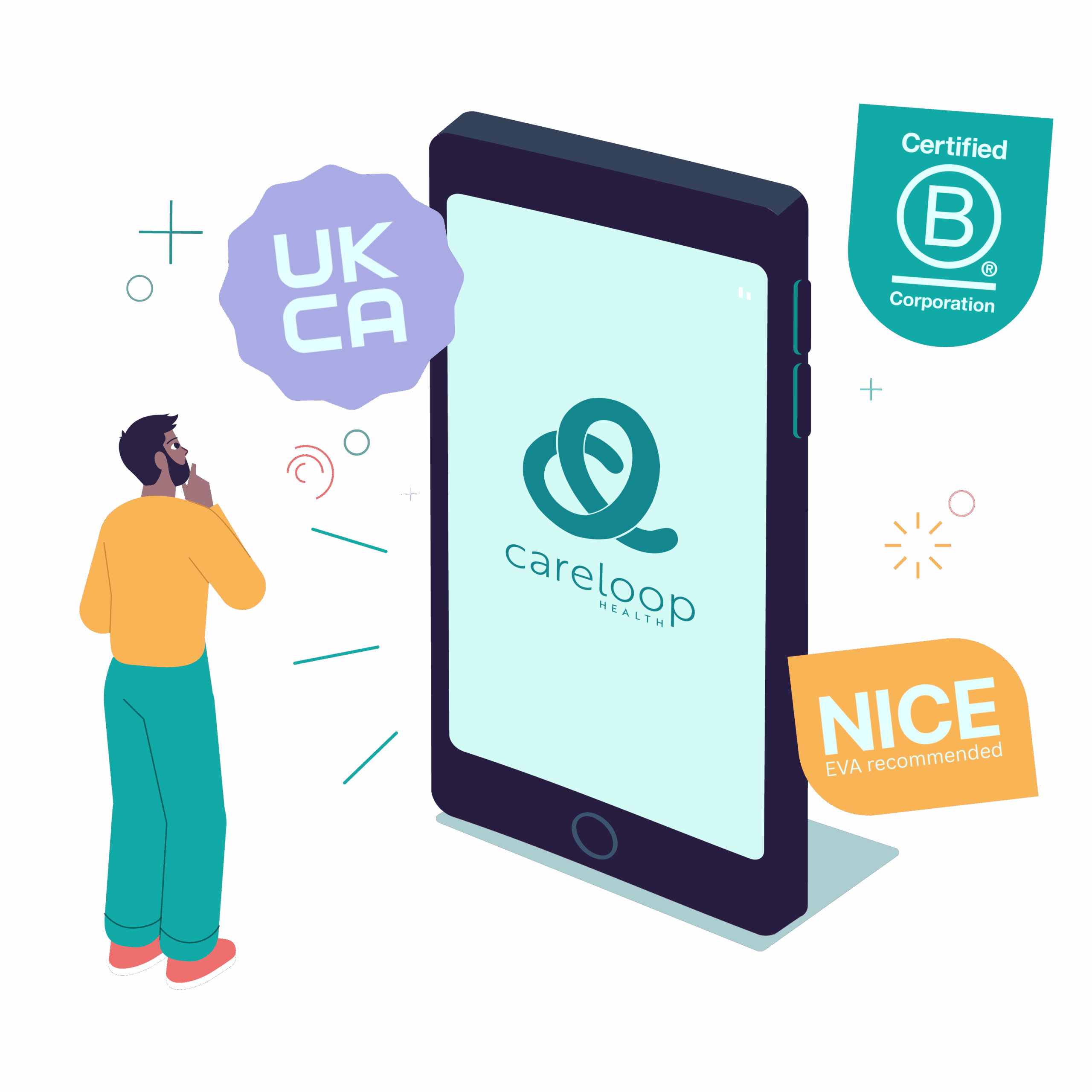 CareLoop app welcome screen